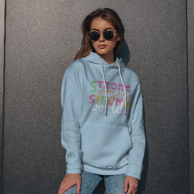 Picture of WinterWhisper Ladies Hoodie ( Sky Blue )