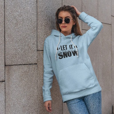 Picture of WinterWhisper Ladies Hoodie ( Sky Blue )