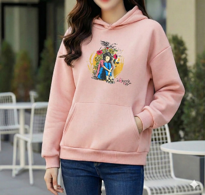 Picture of Premium Comfortable Printed Ladies Winter Hoodie