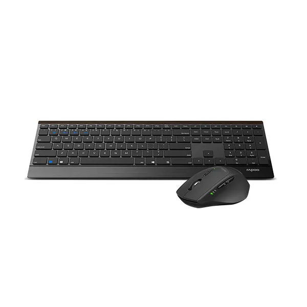 Picture of Rapoo 9500M Multi-Mode Wireless Keyboard & Mouse Combo – Black