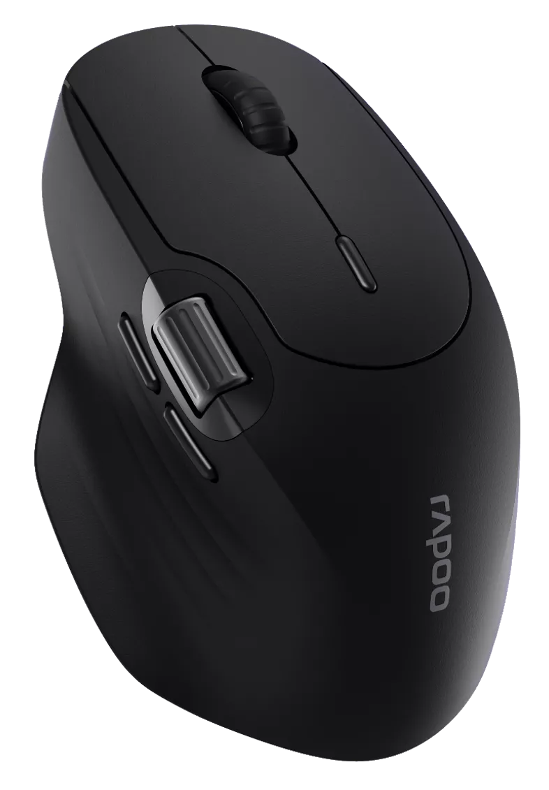 Picture of Rapoo MT560TM Multi-Mode Wireless Ergonomic Mouse – Black