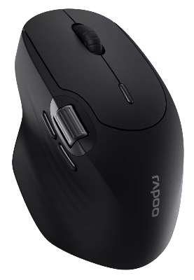 Picture of Rapoo MT560TM Multi-Mode Wireless Ergonomic Mouse – Black
