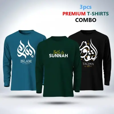 Picture of 3 pcs Full Sleeve T-Shirt Combo