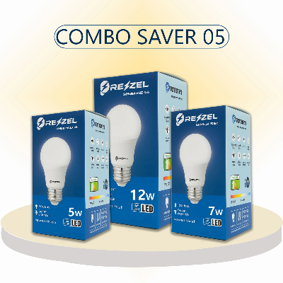 Picture of Rezzel LED Bulb 3-Piece Combo Pack (12w, 7w, 5w)