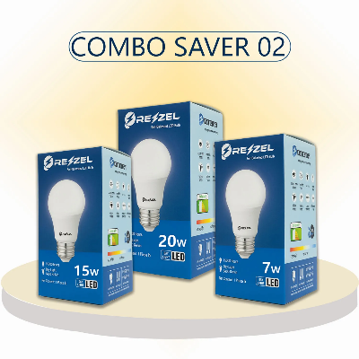 Picture of Rezzel LED Bulb 3-Piece Combo Pack (20w, 15w, 7w)
