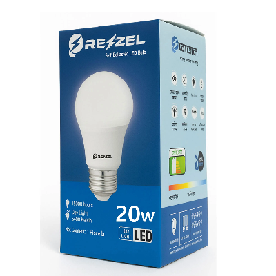 Picture of Rezzel LED Bulb 5-Piece Combo Pack (20w, 18w, 18w, 15w, 7w)