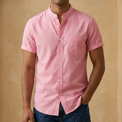 Picture of Fashionable half-sleeve shirt for men ( Pink )