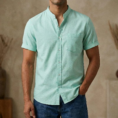 Picture of Fashionable half-sleeve shirt for men ( Paste)