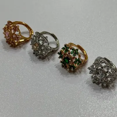 Picture of Royal Bloom Designer Stone Ring – Premium Collection