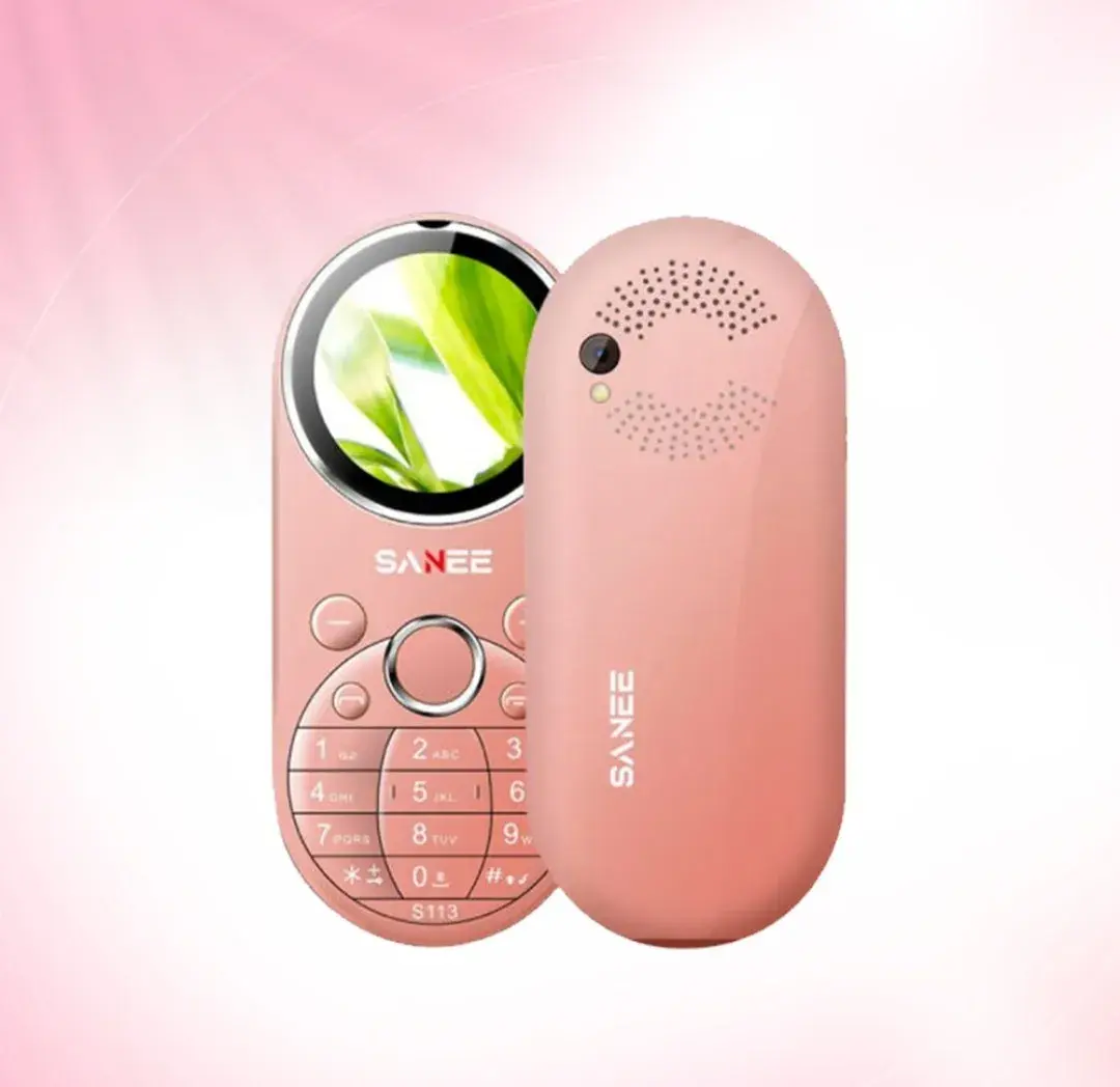 Picture of Sanee S113 Dual Sim Stylish Button Phone (pink)