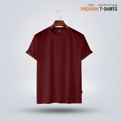 Picture of Men's Premium Solid T-Shirt- Maroon