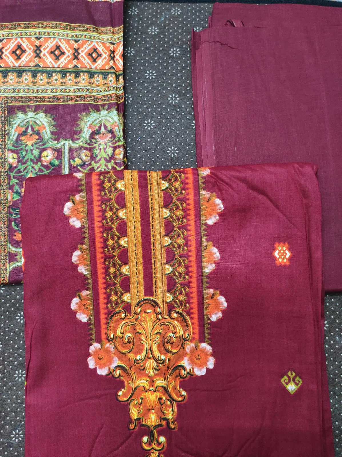 Picture of Men's long sleeve stripe / print shirt