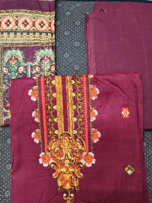 Picture of Men's long sleeve stripe / print shirt