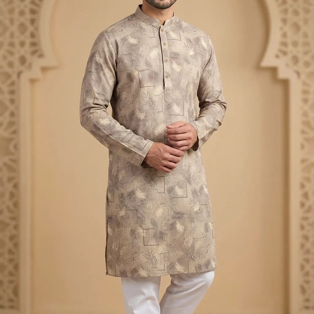 Picture of Men's Cotton luxury Punjabi