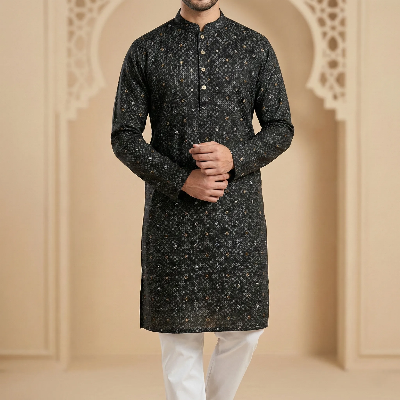 Picture of Men's Cotton luxury Punjabi