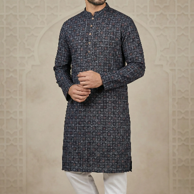 Picture of Men's Cotton luxury Punjabi