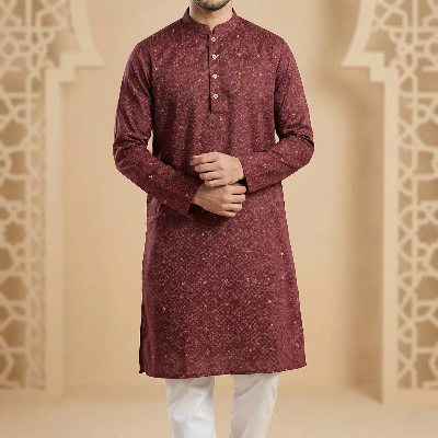 Picture of Men's Cotton luxury Punjabi
