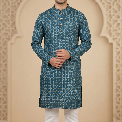 Picture of Men's Cotton luxury Punjabi