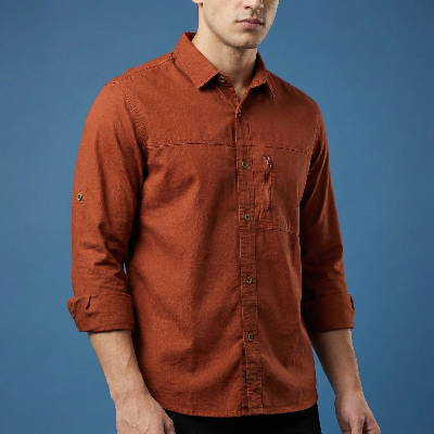Picture of Kaiser Cotton Stylish Full Sleeve Shirt (Ment)