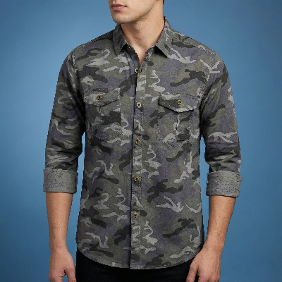 Picture of Fashionable Casual Shirt for Men (Black)