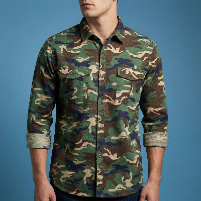 Picture of Fashionable Casual Shirt for Men (Green)