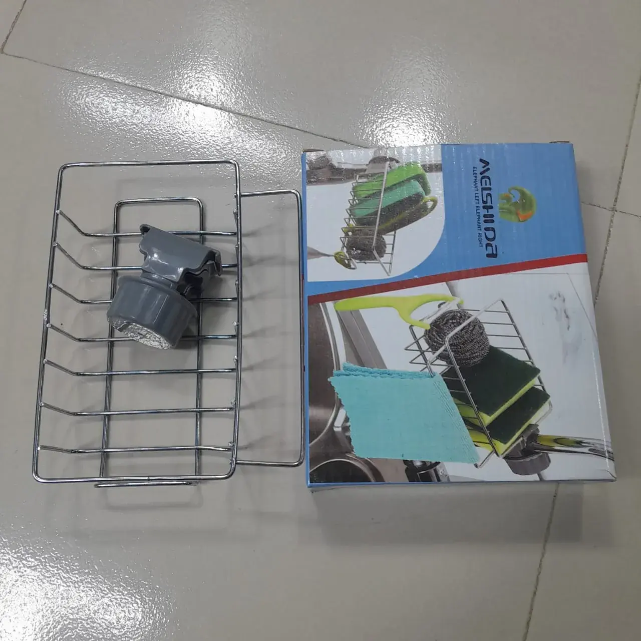 Picture of Stainless Steel Rack Kitchen Sing Organizer Holder-1Pcs