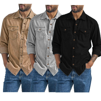 Picture of Full sleeves denim washed Shirt