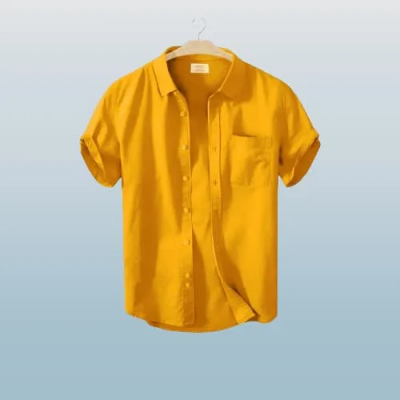 Picture of Men's Stylish Half Sleev  Casual  Solid Shirt ( Khatali )