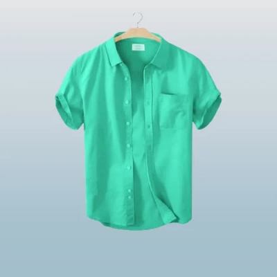 Picture of Men's Stylish Half Sleev Casual Solid Shirt ( Paste)