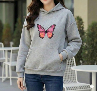 Picture of Premium Comfortable Printed Ladies Winter Hoodie