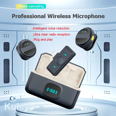 Picture of SX21-New 2-in-1 Wireless Lavalier Microphone – Dual Mic Setup for Crystal Clear Mobile Recording