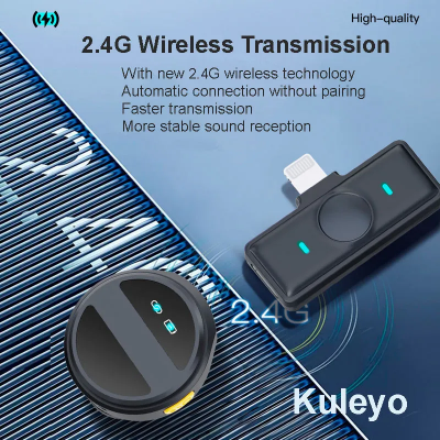 Picture of SX21-New 2-in-1 Wireless Lavalier Microphone – Dual Mic Setup for Crystal Clear Mobile Recording