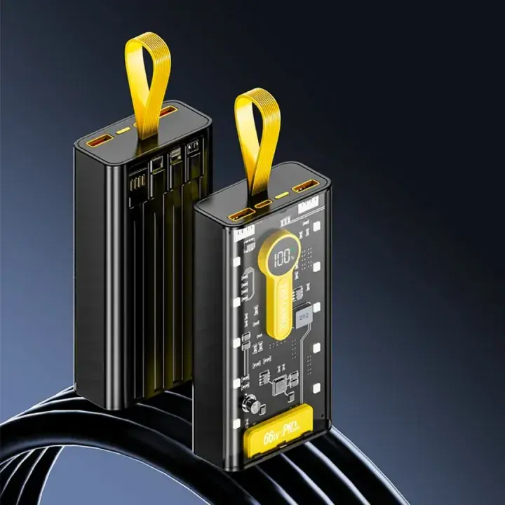Picture of Transparent 66W High-Speed Power Bank – 20000mAh, PD 22W