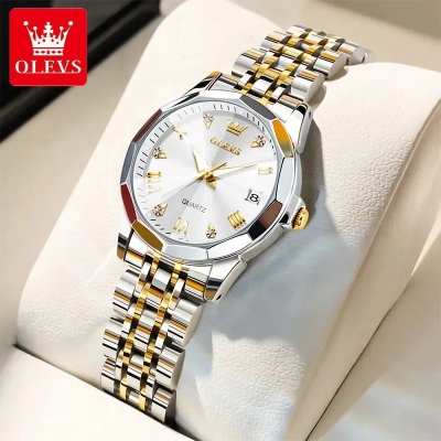 Picture of OLEVS Watch for Women Branded Stainless steel Elegant Luminous Ladies Watches 9931 Silver