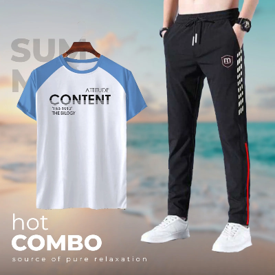 Picture of Stylish Sports T-Shirt & Trouser (2pc Set)