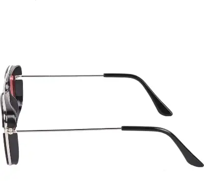 Picture of UV Protection Rectangular Sunglasses (Free Size) (For Men & Women, Red)