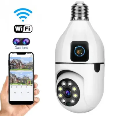 Picture of V380 SQ002 3MP Bulb Camera Wi-Fi IP Camera