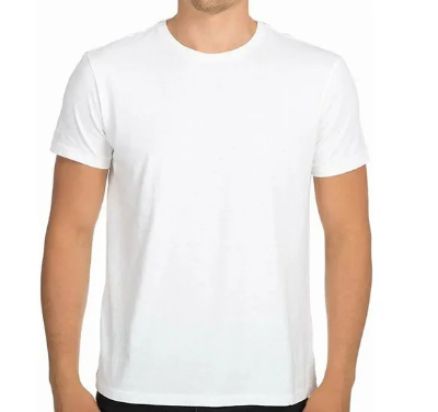 Picture of Jersey Fabrics T-Shirt (White) পাতলা কাপড়ের তৈরি জার্সি ফেব্রিক্স টি-শার্ট