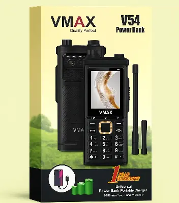 Picture of Vmax V54 Power Bank Mobile Dual Antenna (6200mAh, 4 SIM Supported)