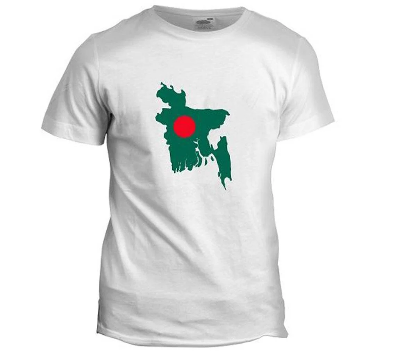 Picture of Bangladesh Map Jersey Fabrics T-Shirt For Men