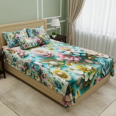 Picture of Water Proof  China Premium 3D Design Bed Sheet