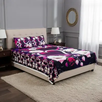 Picture of Water Proof China Premium 3D Design Bed Sheet King Size (7.8ft/6.8ft )
