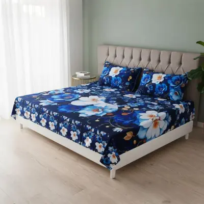 Picture of Water Proof China Premium 3D Design Bed Sheet King Size (7.8ft/6.8ft )