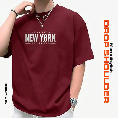 Picture of Men's Stylish Drop Shoulder- Black