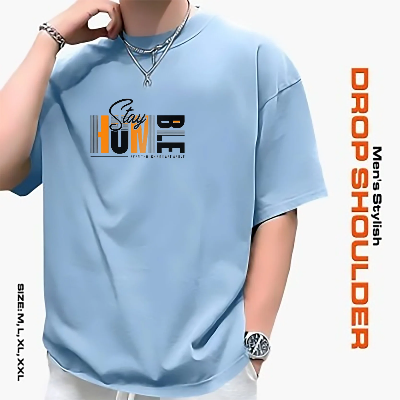 Picture of Men's Stylish Drop Shoulder- Sky Blue