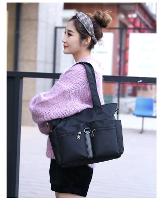 Picture of Women Casual Large Capacity Waterproof Oxford Cloth Bag (Dark Blue)