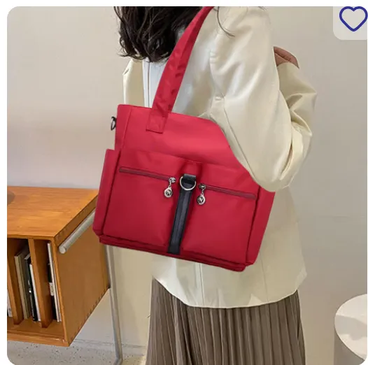 Picture of Women Casual Large Capacity Waterproof Oxford Cloth Bag (maroon)