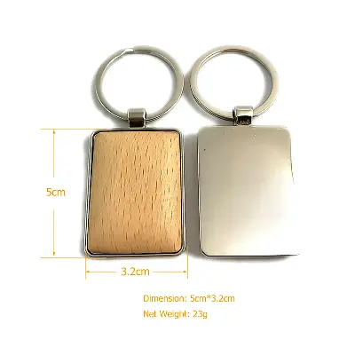 Picture of Wooden Key Ring (Metallic Covered) with Premium Box♥