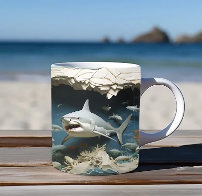 Picture of 3D Fish In Water Design Mug