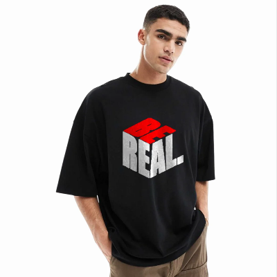 Picture of Men's Stylish Drop Shoulder (Black)